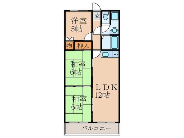 キャンファマンション1の物件間取画像